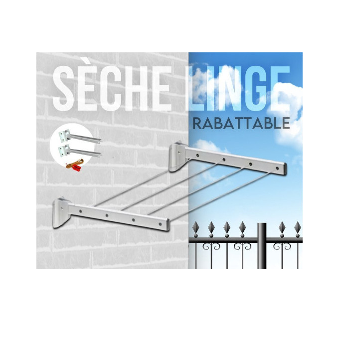 Sèche Linge Mural Avec Corde