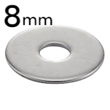 أسطوانة مسطحة  8mm 