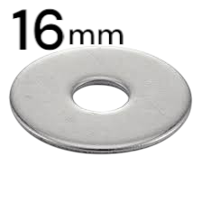 أسطوانة مسطحة 16mm 