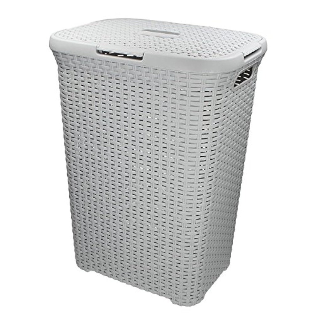 Corbeille à Linge Carrée Avec Couvert DAMAA