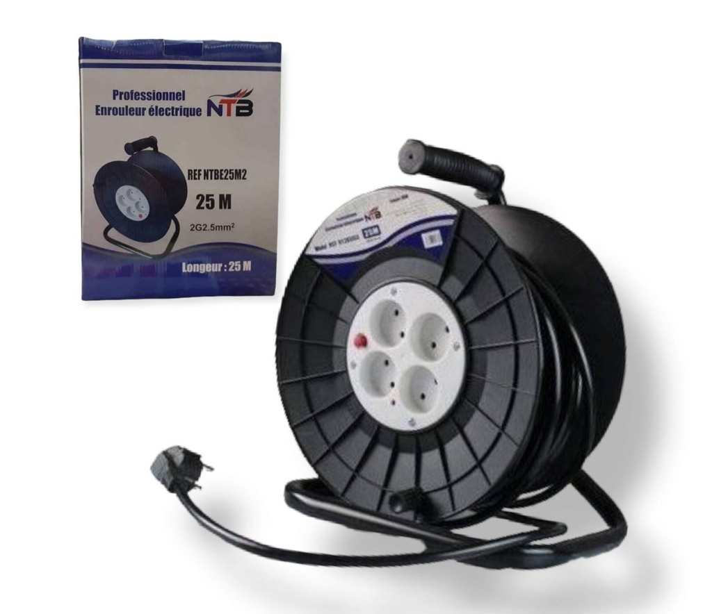 Enrouleur Cable 20m 2*2.5mm Ferelec