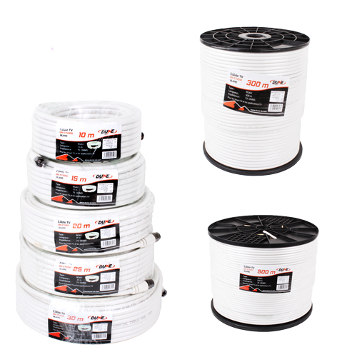 Cable TV Blanc (50M) DUNE