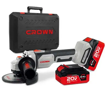 Cordless Angle Grinder – CROWN 125mm / 20V