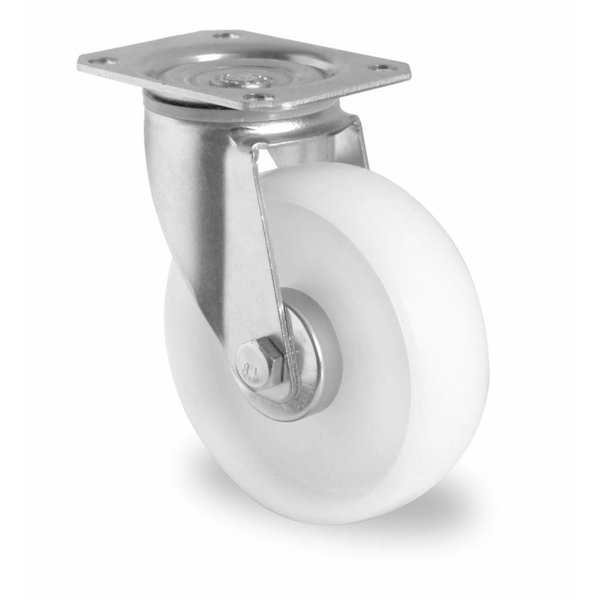 White Plate Caster Wheel