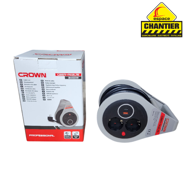 Enrouleur de Câble Crown 7m