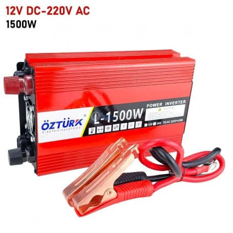 Transformateur à Cosse Rouge 12V-220V/1500W