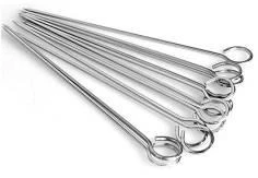 Tige Brochette Chromé Plat Lux 