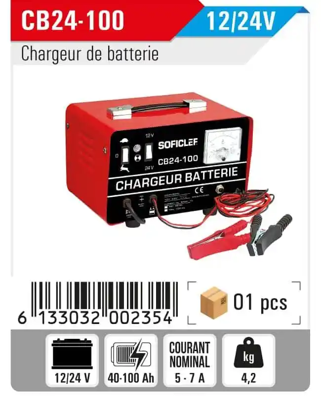 Chargeur Batterie 12-24V SOFICLEF