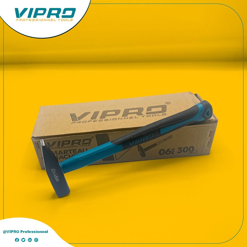 Marteau Vitrier Manche Plastique VIPRO