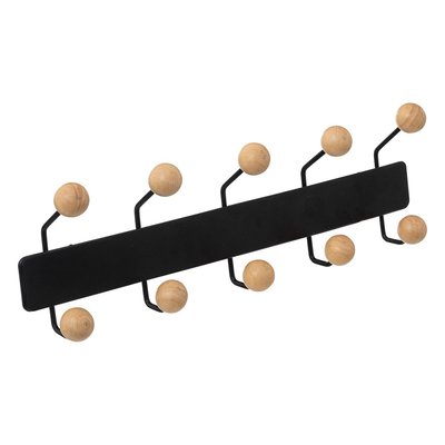 Porte Manteau (1 Tete) Noir Luxe
