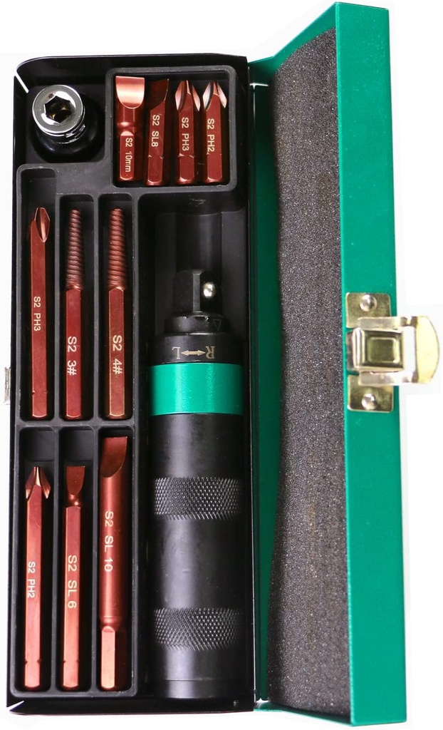  Tournvis Mécanique Boite Verte 12ps 
