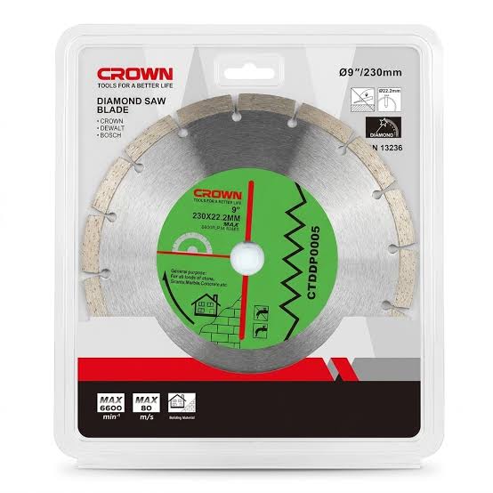 Disque Diamant CROWN Segmenté 230mm 