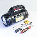 18W Rechargeable Torch + Multifunction Tools